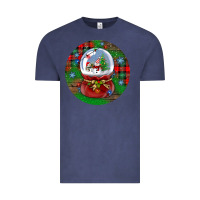 Vintage Denim snow globe christmas ornament Vintage Tee - BundleAndBundleShop