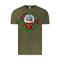 Vintage Olive snow globe christmas ornament Vintage Tee - BundleAndBundleShop