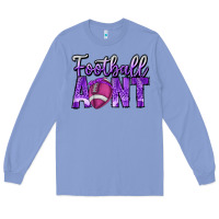 Colony Blue football aunt Long Sleeve Tee - CowhideDigitalArt