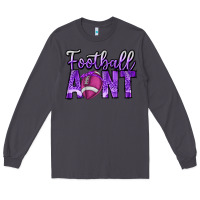 Smoke football aunt Long Sleeve Tee - CowhideDigitalArt
