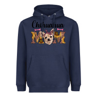 Navy western chihuahua mom Heavyweight Hoodie - RanaPortraitStore