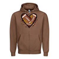 Chestnut heart football Zipper Hoodie - JahusDesignShop