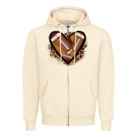 Sandshell heart football Zipper Hoodie - JahusDesignShop