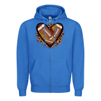 True Royal heart football Zipper Hoodie - JahusDesignShop