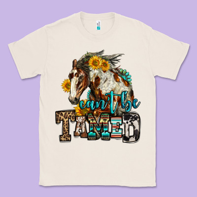 Can't Be Tamed Horse Classic Tee Designed By Oliviacreatesart