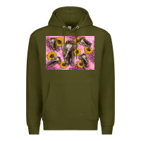Army Green Baby elephant sunflowers kid's bottle Premium Hoodie - Artiststas