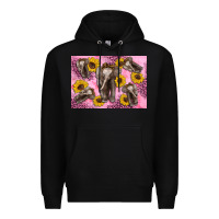 Black Baby elephant sunflowers kid's bottle Premium Hoodie - Artiststas