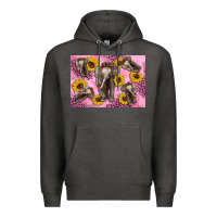 Charcoal Heather Baby elephant sunflowers kid's bottle Premium Hoodie - Artiststas