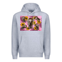 Heather Grey Baby elephant sunflowers kid's bottle Premium Hoodie - Artiststas