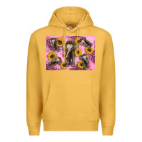 Mustard Baby elephant sunflowers kid's bottle Premium Hoodie - Artiststas