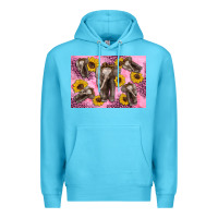 Ocean Blue Baby elephant sunflowers kid's bottle Premium Hoodie - Artiststas