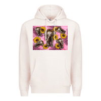 Pale Pink Baby elephant sunflowers kid's bottle Premium Hoodie - Artiststas