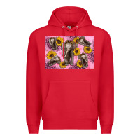 Red Baby elephant sunflowers kid's bottle Premium Hoodie - Artiststas