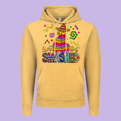 Let's Get Smashed Vintage Hoodie Designed By Cowhidedigitalart