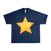 Navy yellow star Urban Heavy Tee - FaDigitalArtStudio