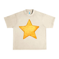 Sandshell yellow star Urban Heavy Tee - FaDigitalArtStudio