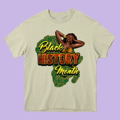Black History Month Heavy Core Tee Designed By Howdyjamesfarm