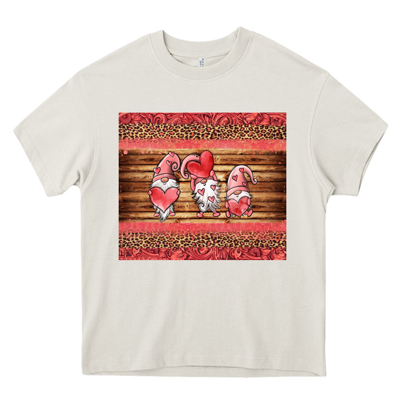 Valentines Day Gnomes Leopard Heavy Core Tee by Jasminsmagicworld | Teevron