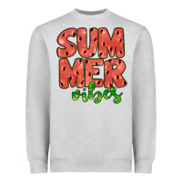 Heather Grey summer vibes Heavyweight Sweatshirt - JahusDesignShop