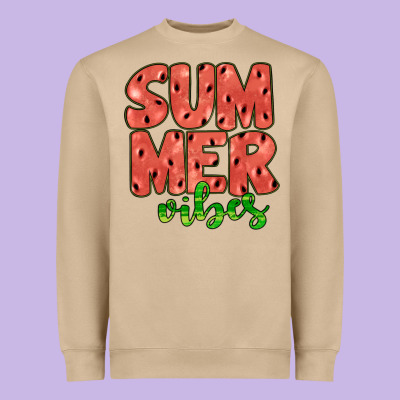 Summer Vibes Heavyweight Sweatshirt Designed By Jahusdesignshop