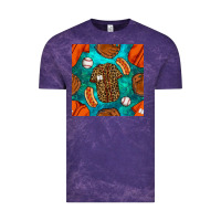 Cloud Purple baseball leopard uniform and hotdog with gemstone seamless pattern Vintage Tee - BundleAndBundleShop