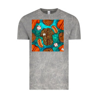 Cloud Rock baseball leopard uniform and hotdog with gemstone seamless pattern Vintage Tee - BundleAndBundleShop