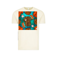 Vintage Arctic baseball leopard uniform and hotdog with gemstone seamless pattern Vintage Tee - BundleAndBundleShop