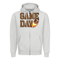 Dove Grey game day football Zipper Hoodie - JahusDesignShop