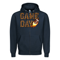 Navy game day football Zipper Hoodie - JahusDesignShop