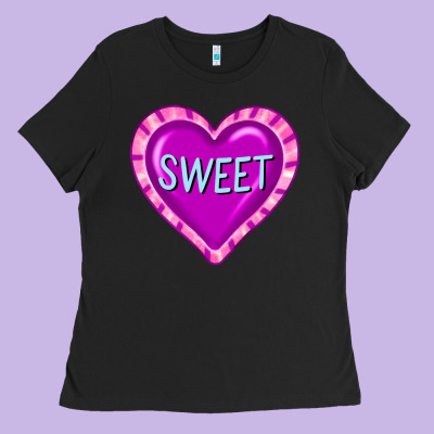 Valentine's Day Hearts Ladies Tee Designed By Fadigitalartstudio