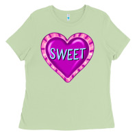 Matcha valentine's day hearts Ladies Tee - FaDigitalArtStudio