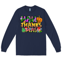 Navy holiday fusion art Long Sleeve Tee - CowhideDigitalArt