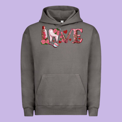 Valentines Day Dental Love Urban Hoodie Designed By Ranaportraitstore