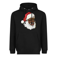 Black african american santa Heavyweight Hoodie - RanaPortraitStore