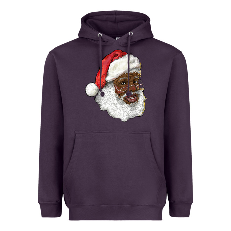African American Santa Heavyweight Hoodie by RanaPortraitStore | Teevron
