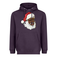 Plum african american santa Heavyweight Hoodie - RanaPortraitStore