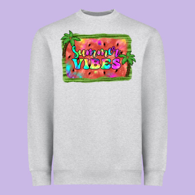 Summer Vibes Watermelon Heavyweight Sweatshirt Designed By Jahusdesignshop