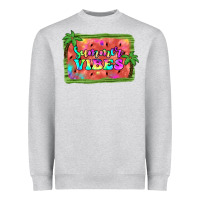 Heather Grey summer vibes watermelon Heavyweight Sweatshirt - JahusDesignShop
