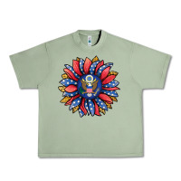 Oil Green american sunflower Urban Heavy Tee - Jasminsmagicworld