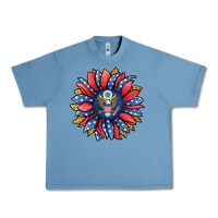 Pebble Blue american sunflower Urban Heavy Tee - Jasminsmagicworld