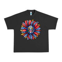 Pigment Black american sunflower Urban Heavy Tee - Jasminsmagicworld