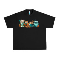 Black Winter Coffee Cups Urban Heavy Tee - FaDigitalArtStudio
