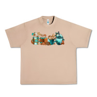 Burro Winter Coffee Cups Urban Heavy Tee - FaDigitalArtStudio