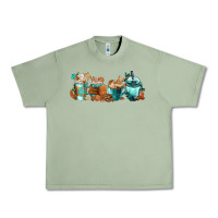 Oil Green Winter Coffee Cups Urban Heavy Tee - FaDigitalArtStudio