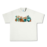 Pistachio Winter Coffee Cups Urban Heavy Tee - FaDigitalArtStudio