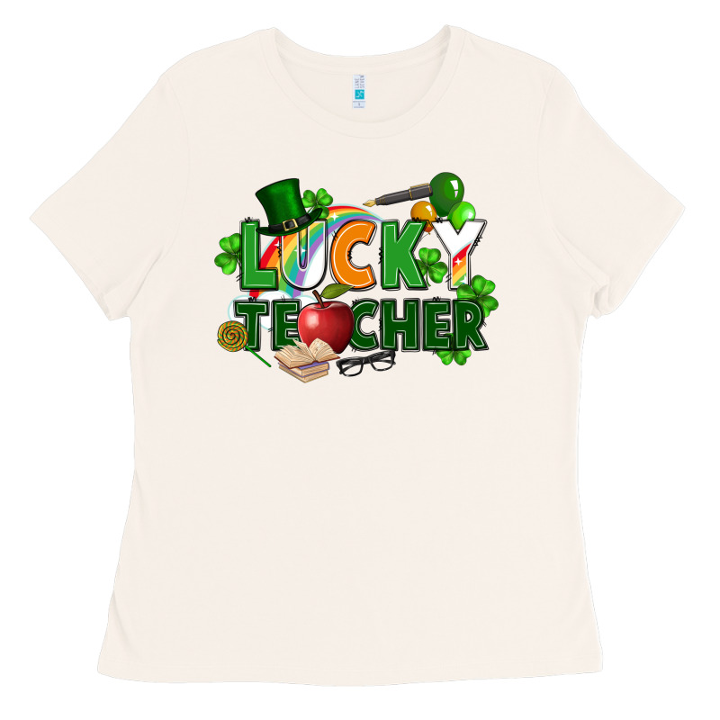 Lucky Teacher St. Patricks Day Ladies Tee by FaDigitalArtStudio | Teevron