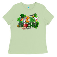 Matcha lucky teacher St. Patricks Day Ladies Tee - FaDigitalArtStudio