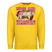 Lemon hugs and kisses charolais bull Premium Sweatshirt - RanaPortraitStore