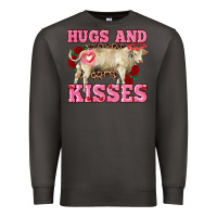 Smoke hugs and kisses charolais bull Premium Sweatshirt - RanaPortraitStore