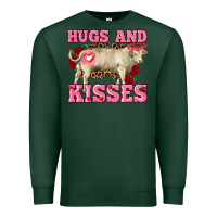 Sports Green hugs and kisses charolais bull Premium Sweatshirt - RanaPortraitStore